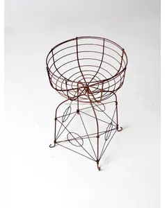 Panier de rangement rectangulaire pliable en acier inoxydable noir, simple et moderne, panier à fruits décoratif, centre de table - Product Image 1