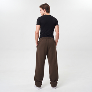 Rhinestone Printed Sweatpants <b>Men's</b> Cotton Fleece Winter Wear Pants <b>Drawstring</b> Waist Street Style <b>Trouser</b> <b>Men</b> Bagyy Sweatpants - Product Image 3