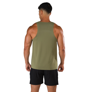 เสื้อกล้ามออกกำลังกายผู้ชาย Aeroflex Vault ระบายอากาศได้ดี เหมาะสำหรับการฝึกซ้อม เสื้อกีฬาสีเขียวมะกอก - Product Image 2