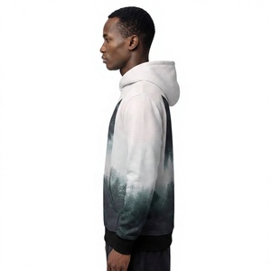 Sudadera con Capucha para Hombre, Estampado Forestal, Sublimación, Corte Regular, Informal, para Otoño, 100% Poliéster, Tejido Transpirable - Product Image 3