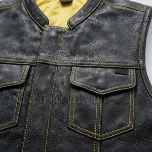 Gilet en cuir d'hiver léger et sans manches, idéal pour un port quotidien confortable, des tenues décontractées et la superposition - Product Image 6