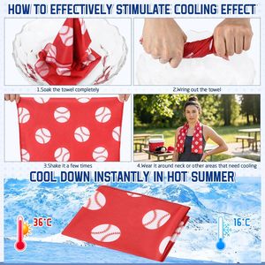 Team Cooling <b>Towel</b> Custom Logo Breathable Quick Dry Microfiber Sweat Wicking Neck <b>Wrap</b> For Gym Running Outdoor Sports Use - Product Image 5