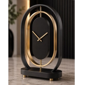 Kraft World TBI-85 Metal Marble Battery Operated Eco-Friendly Waterproof Sound Machine Alarm Projection Desk/<b>Table</b> <b>Clocks</b> - Product Image 5