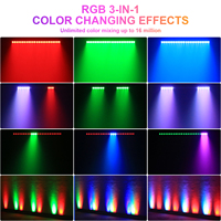 Lampu Wall Washer Tahan Air IP65 U`King Kontrol DMX 24X3W RGB LED Lampu Bar Wall Washer Luar Ruangan untuk Panggung DJ Pesta Pernikahan