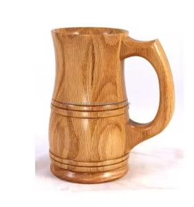 Tasse à café en bois faite main - Product Image 2
