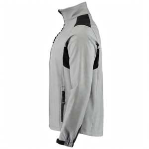 SPINE CRAFT Wholesale Soft Shell Winter Jacket Stand Collar Front Logo Warm Fleece Lining Waterproof Zipper <b>Windbreaker</b> for Men - Product Image 2