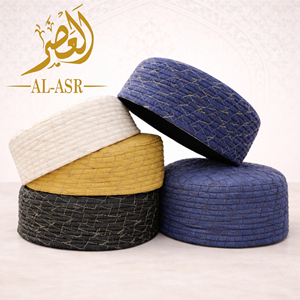 Gorro Kufi Islámico de Primera Calidad al Por Mayor a Bajo Precio para Hombres, Ligero y Cómodo para Uso Diario, Gorro de Oración Musulmán - Product Image 4