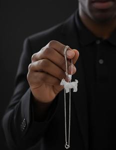 จี้รูปแพะประดับเพชรแบบ Iced Out สำหรับผู้ชายและผู้หญิง สไตล์ฮิปฮอป ทอง 10K 14K เครื่องประดับสุดหรู - Product Image 3