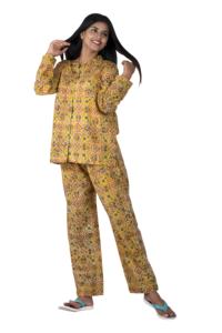 Summer Wear <b>Women's</b> Pajamas Set Beautiful Daily Wear Comfortable Full Sleeve <b>Sleepwear</b> Dress - Product Image 6