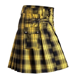 Kilt plisado clásico para hombre, traje cultural para exteriores, ropa tradicional escocesa, ajuste regulable, costuras resistentes, diseño premium - Product Image 4