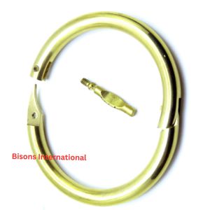 ห่วงจมูกวัวสแตนเลสสำหรับขายส่ง ยี่ห้อ BISONS สำหรับควบคุมปศุสัตว์ อุปกรณ์สำหรับสัตว์ในฟาร์ม - Product Image 2