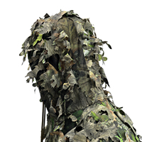 Combinaison Ghillie Camouflage Forêt Intégrale pour Sniper, Tenue Tactique Professionnelle pour Hommes, Combinaison Ghillie à Feuilles, Tenues de Sniper