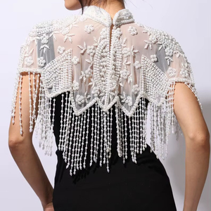 Luxury Women's Thin Satin <b>Corset</b> Sheer Crystal Bustier <b>Top</b> Beaded Fringe Firm Control Breathable Fashion High Glamour - Product Image 1