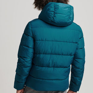 <b>Men</b> Classic Hooded Bubble <b>Jacket</b> Lightweight <b>Warm</b> Quilted Waterproof Breathable Casual Winter Full Zip Outdoor Regular Fit - Product Image 4