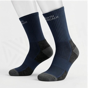 North Approach Crew <b>Socks</b> Blue Breathable <b>Running</b> <b>Socks</b> for Adults Spring Season - Product Image 3