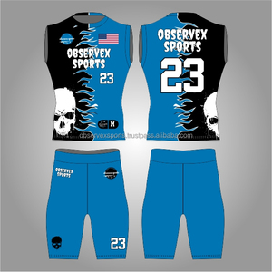 Tenue de football américain 7v7 personnalisée par sublimation pour jeunes, ensemble de compression sublimé pour football 7 sur 7 - Product Image 1