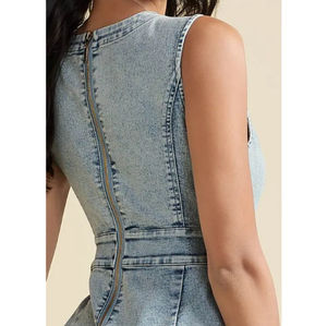 Nouvelle Tendance 2026 : Salopette en Jean Vintage Boutonnée pour Femme, Confortable et Élégante, Idéale pour l'Été et le Quotidien – Fabrication OEM Coréenne - Product Image 6