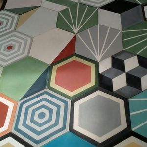 Baldosas de cemento modernas de alta resistencia de 19x19 cm, ideales para pisos exteriores de alto tráfico y paredes decorativas arquitectónicas. - Product Image 3