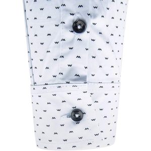 Camisa de Vestir Casual de Manga Larga para Hombre, Corte Entallado, 100% Algodón, Camisas de Negocios con Botones y Estampado, Corte Regular, 2025 - Product Image 5