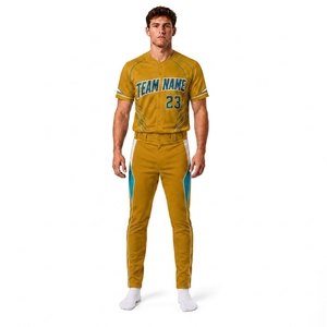 Custom Team Baseball Uniform Men Jersey Pants Set Sublimated Full Button Performance Apparel OEM Private Label Wholesale - Product Image 1
