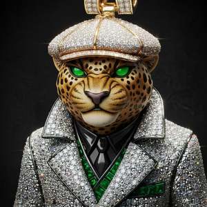 Colgante de leopardo con incrustaciones de moissanita personalizadas para hombre, estilo hip hop, para fiesta, con dije de nombre de plata 925, joyería fina, colgantes y dijes - Product Image 3