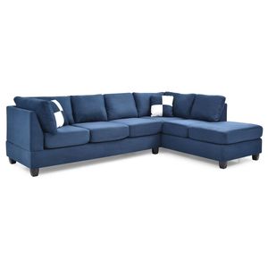 Divano Sezionale Malone G630B SC Blu Navy per Soggiorno Senza Pouf - Product Image 4