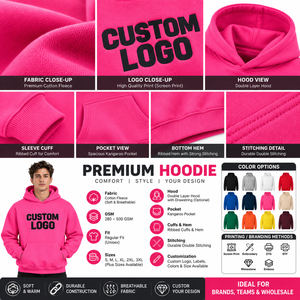 Nouvelle Arrivée 2026 – Sweats à Capuche Unisexe Hiver en Coton 100% de Haute Qualité, Coupe Classique, Polaire Respirant 430g, Logo Personnalisé sur le Devant - Product Image 5