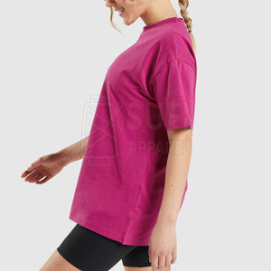 T-shirts amples pour femmes de style urbain moderne et élégant, décontractés, grande taille, avec épaules tombantes, matière légère pour l'été - Product Image 3