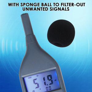 Medidor de Decibelios Profesional con Registro de Datos, Monitor de Sonido con Ponderación A/C/Flat, Dispositivo de Seguridad para el Ruido Laboral con Memoria de 30 Grupos - Product Image 5