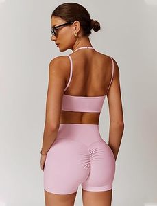 Conjuntos Deportivos de 2 Piezas para Mujer, con Logotipo Personalizado, al por Mayor, Sólidos, Cómodos, sin Costuras, para Gimnasio, Fitness, Tallas Grandes, Transpirables, para Yoga - Product Image 2