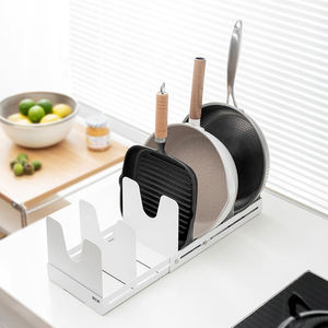 Étagère de rangement murale double niveau multifonction en fer durable pour cuisine, support organisateur en métal robuste, vente en gros directe usine - Product Image 6
