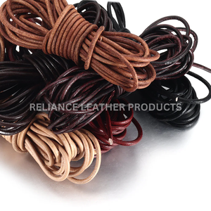 Wholesale Dark Pink <b>Round</b> Leather Cord 1mm 8mm Premium Crafts Bracelets and Necklaces Custom Sizes and Colors from India - Product Image 5