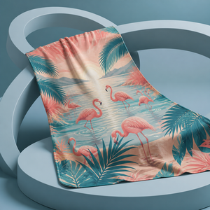 Custom Printed <b>Throw</b> Blanket Personalized Butterfly Horse Snowboard Avocado Dental Flamingo Sublimation Flannel Fleece Polyester - Product Image 1