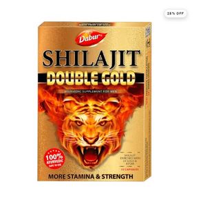 Capsules Dabur Shilajit Double Gold, 10 unités, complément ayurvédique pour l'énergie et la vitalité - Product Image 1