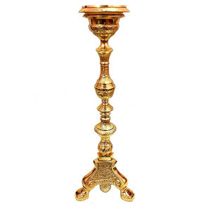 Vases décoratifs de table pour mariage, en métal doré de luxe, avec gravures, par SHAH - Product Image 6