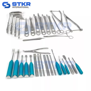 ชุดเครื่องมือผ่าตัดทั่วไป STKR INTERNATIONAL พร้อมด้ามจับสีเขียวอมฟ้าและเครื่องมือสแตนเลสสำหรับการผ่าตัดกระดูกและข้อ - Product Image 4
