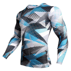 Performance Men's Long Sleeve Anti UV Quick Dry MMA Rash Guard Athletic Compression Lightweight Breathable Stretch Fabric - Product Image 6