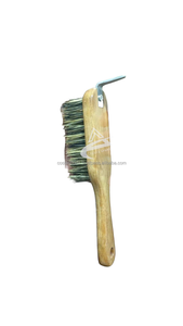 Sabot Cheval Pick Brosse Picks Toilettage avec Chevaux Outils Brosses Équestre Tack Manche En Bois Sabot Pick avec Brosse De Nettoyage - Product Image 4