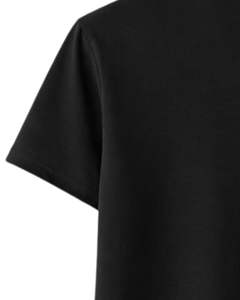 Camiseta Personalizada Negra para Hombre, Cuello Redondo, Manga Corta, Algodón, Casual, Lisa, Estilo Urbano, Verano, con Impresión de Logotipo Personalizado - Product Image 6