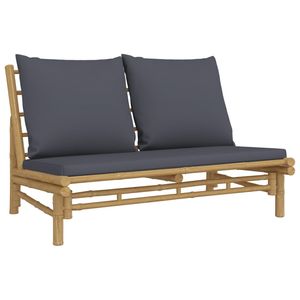 Banc de jardin en bambou naturel de résistance moyenne, collection de bancs de patio - Product Image 2