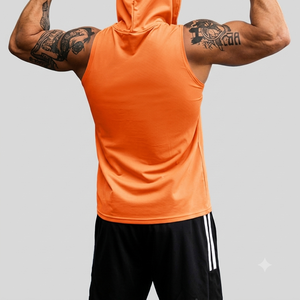 Sudadera sin Mangas para Hombre, de Algodón y Felpa, para Entrenamiento, Ropa Deportiva, Marca Privada, Fabricante de Ropa Deportiva OEM ODM, Sudaderas sin Mangas - Product Image 3
