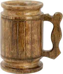 Mug à bière en bois de chêne artisanal de luxe TIMELESS CRAFT avec intérieur en acier inoxydable, nouveau style chinois, cadeau d'affaires - Product Image 3