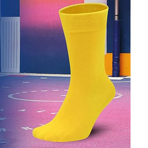 yellow Crew <b>Socks</b> Pack of 10 | Soft Cotton Everyday <b>Socks</b> | Comfortable Casual <b>Socks</b> | Unisex Plain <b>Socks</b> | Bulk <b>Socks</b> Set - Product Image 6