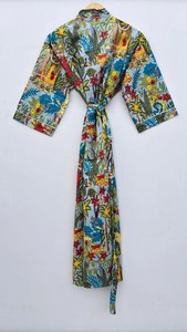 Bata de Algodón con Diseño Floral, Talla Única - Product Image 4