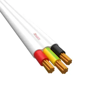 Câble d'alimentation plat ISO bvvb Offre Spéciale 300v 500v Câbles isolés et gainés 15mm 25mm