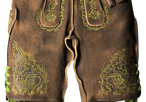 Shorts décontractés amples en polyester respirant et écologique pour hommes, style Lederhosen bavarois traditionnel, vente en gros - Product Image 5