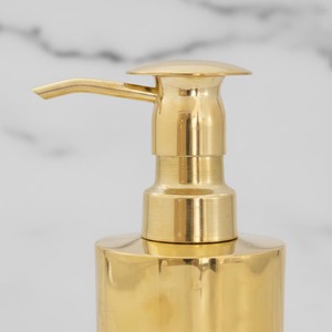 Distributeur de savon liquide en métal finition or de haute qualité, idéal pour la salle de bain et les comptoirs de lavabo, fabriqué en Inde - Product Image 6