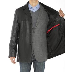Blazer en cuir pour homme de qualité supérieure, léger, abordable, entièrement personnalisable, anti-plis, avec les dernières tendances - Product Image 5