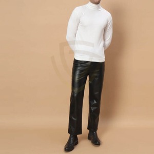 Pantalones de Cuero Genuino Premium para Hombre 2026, Cintura Elástica, Elegantes y a la Moda - Product Image 3