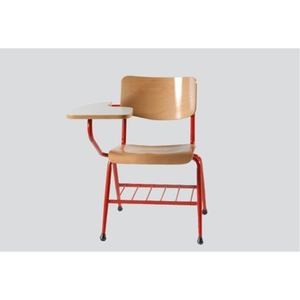 เก้าอี้นักเรียนพร้อมแผ่นรองเขียน โครงเคลือบสีฝุ่น CRCA เบาะนั่ง HDPE ABS พนักพิงหลังมาตรฐานหอประชุม/โรงละคร - Product Image 6